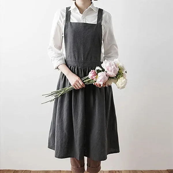 Комплект из 2 предметов Простой Цветочный фартук хлопка и льна для садоводства