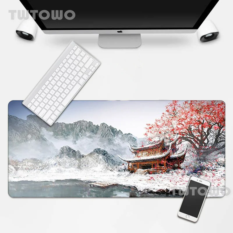 

Коврик для мыши под заказ Новинка XXL настольные коврики для мыши фантастический коврик в китайском стиле Противоскользящий офисный коврик ...