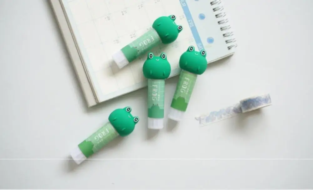 Канцелярские товары в Корейском стиле мультяшная лягушка клейкая палочка