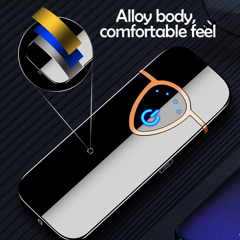 Зажигалка Вольфрамовая с сенсорным экраном и зарядкой от USB | Дом сад