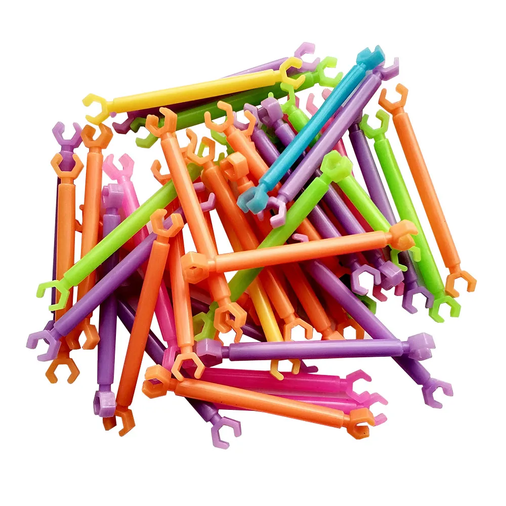 100 шт./лот пластиковые строительные блоки Smart Stick детская Сборка DIY игрушки игра