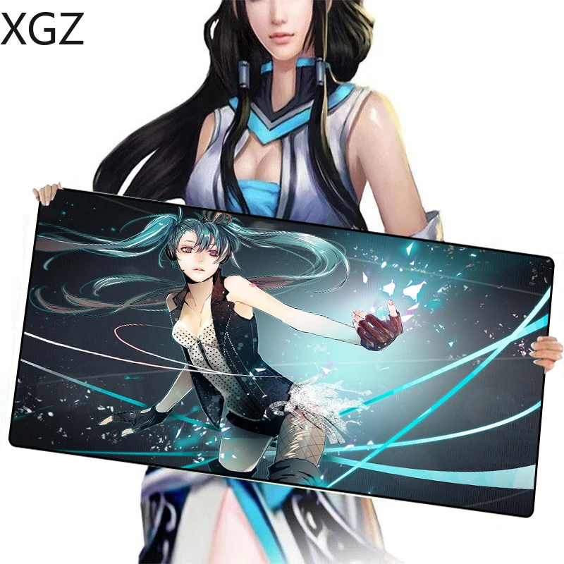 Большой игровой коврик для мыши XGZ Csgo Lol компьютерный Hatsune пользовательский