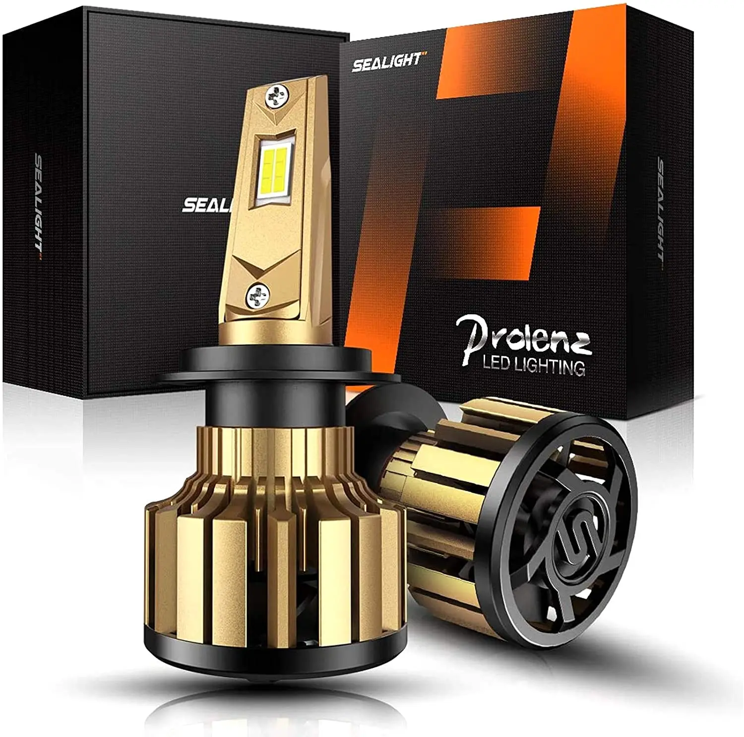 

Светодиодсветодиодный лампы для фар SEALIGHT P1 H7, подходит для объектива проектора H11 HB3 9012 светодиодный ная лампа с резистором 6000K, Ярко-белая ав...