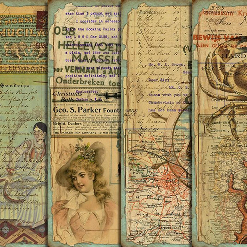 

Panalisacraft 4 шт. мусор журнал великолепные Винтаж коллаж бумага для Скрапбукинг Happy Planner/карты/Журнал проекта