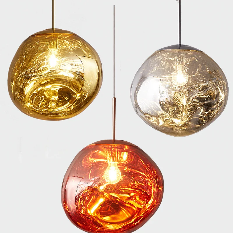 

Modern Novelty Art Deco Glass Pendant Light LED E27 tom Lava Ball Lamp For Living Room Bedroom Restaurant Kitchen Cafe Hotel