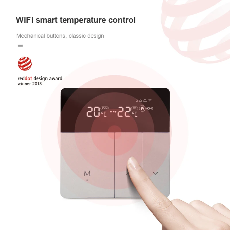 

New Tuya WiFi Smart Thermostat Smart Home For Electric Floor Heating Water/Gas Boiler Heating WiFi Temperature Controller