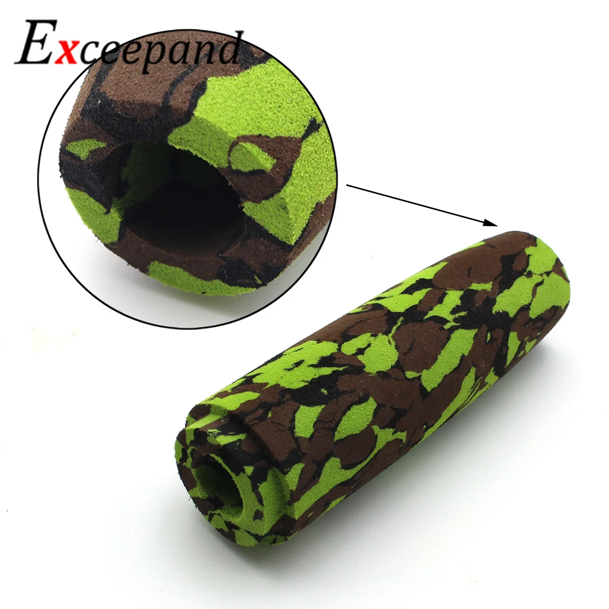 Excepand зеленый камуфляж Литье удочка строительство EVA ручка комплект|Удочки| |