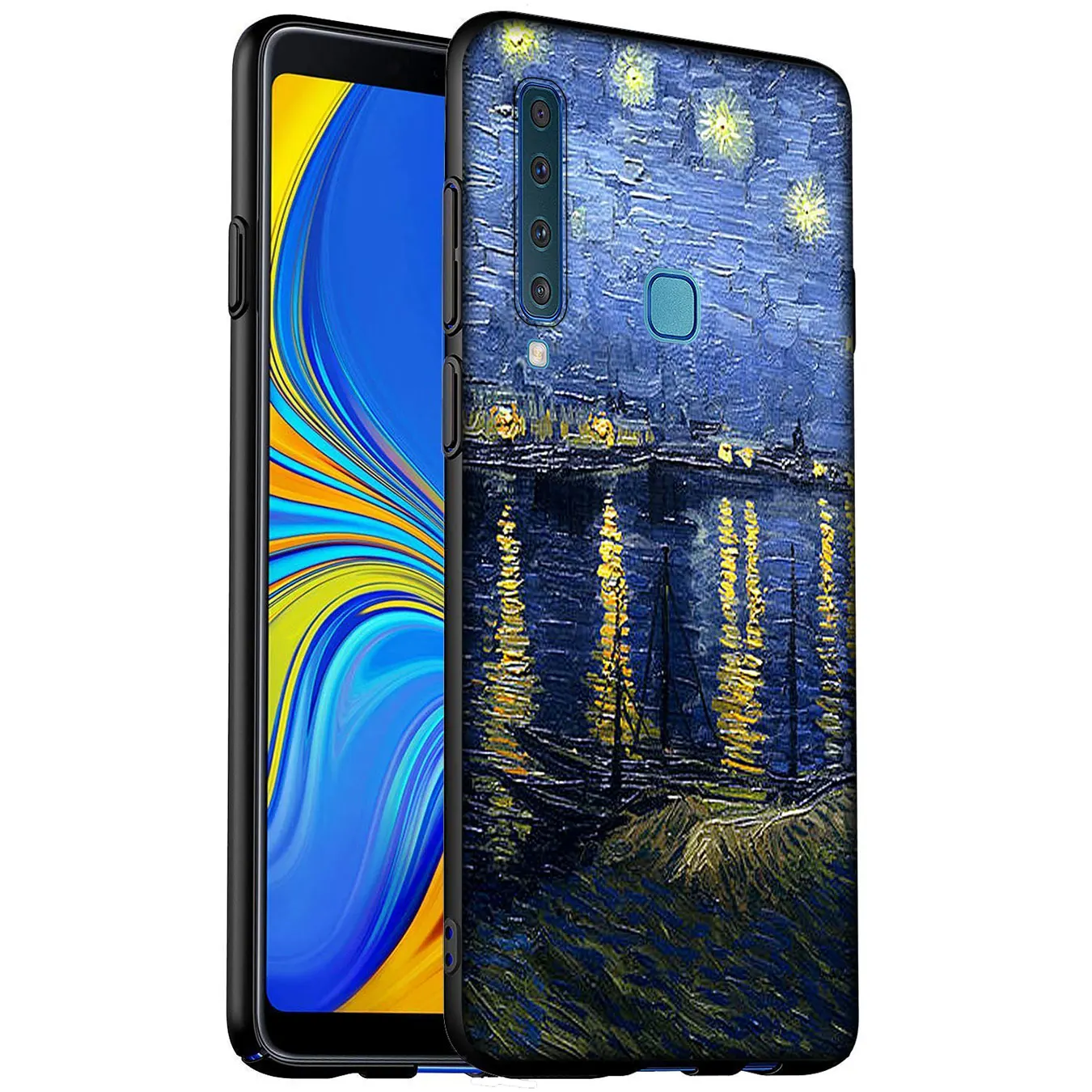 Мягкий силиконовый чехол для телефона Van Gogh Tardis Samsung Galaxy A51 A71 A81 A91 A41 A21 A11 A01 J8 J7 J6 J4