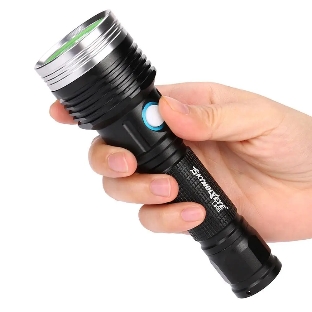 Светодиодный фонарик перезаряжаемый L2 светильник люмен большой радиус действия