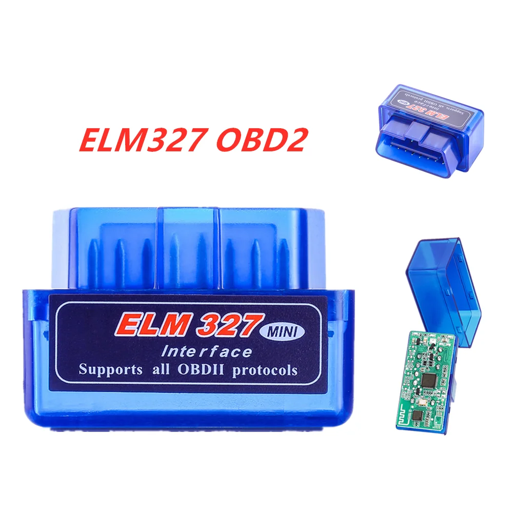 100% брендовый Мини ELM327 OBD V2.1 OBD2 автомобильный сканер OBDII ELM 327 Тестер