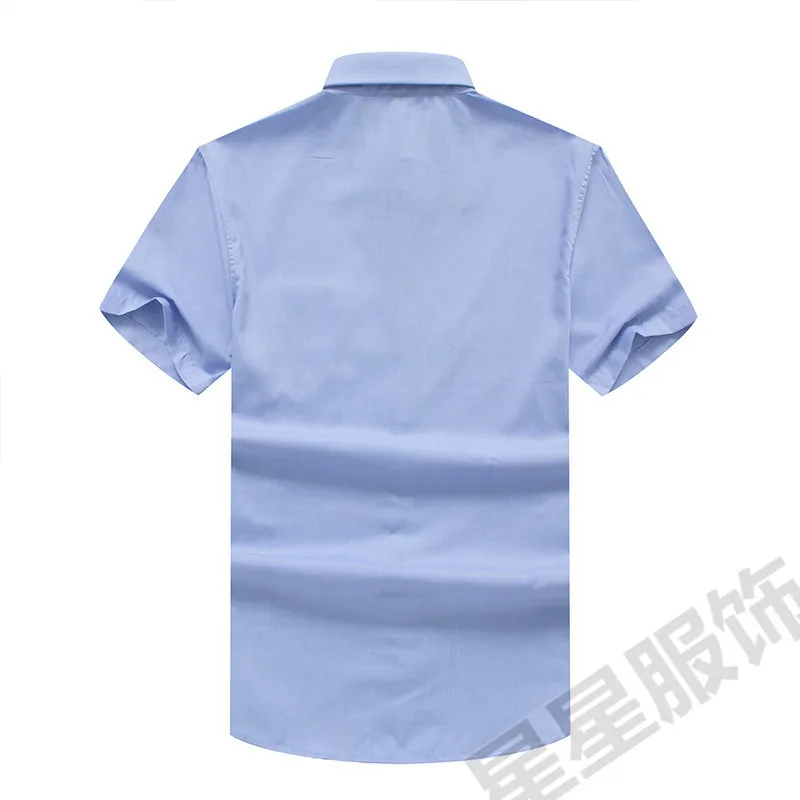 8XL 6XL 5XL 4XL Мужская Повседневная рубашка с коротким рукавом Однотонная Летняя