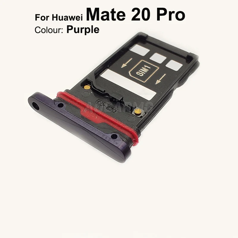 Aocarmo для Huawei Mate 20 Pro SD MicroSD держатель Nano Sim Слот карты