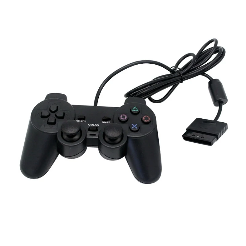 Black Wired Controller 1.8M Double Shock Remote joystick Gamepad Joypad for PlayStation 2 PS2 K5 Practical Joysticks | Электроника