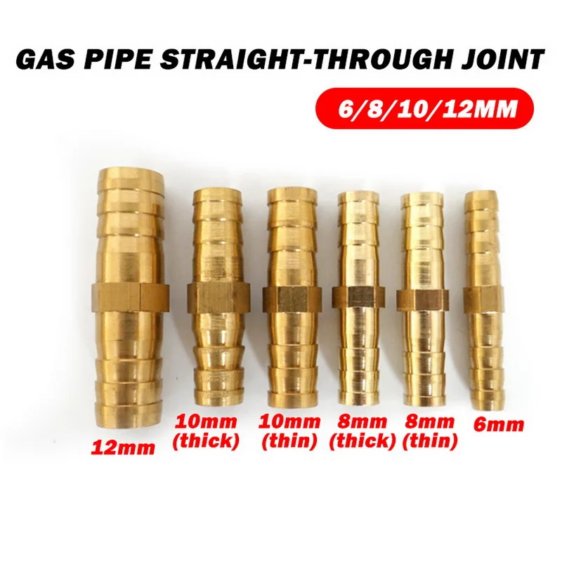 Латунный колючий прямой шланг Столярный OD 6 мм 8 10 12 воздушный топливный
