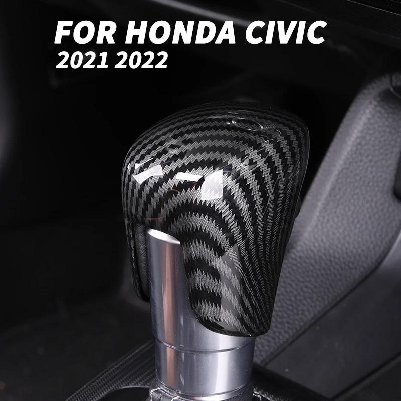 

Carbon fiber gear frame, gear head cover For Honda Civic 11th Refit 2021 2022 Car Accessories