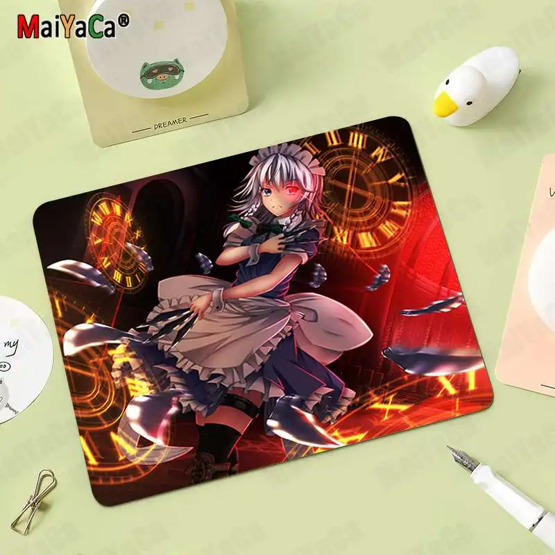 

MaiYaCa Vintage Cool izayoi sakuya Gamer Speed Mice Retail Small Rubber Mousepad Top Selling Wholesale Gaming Pad mouse