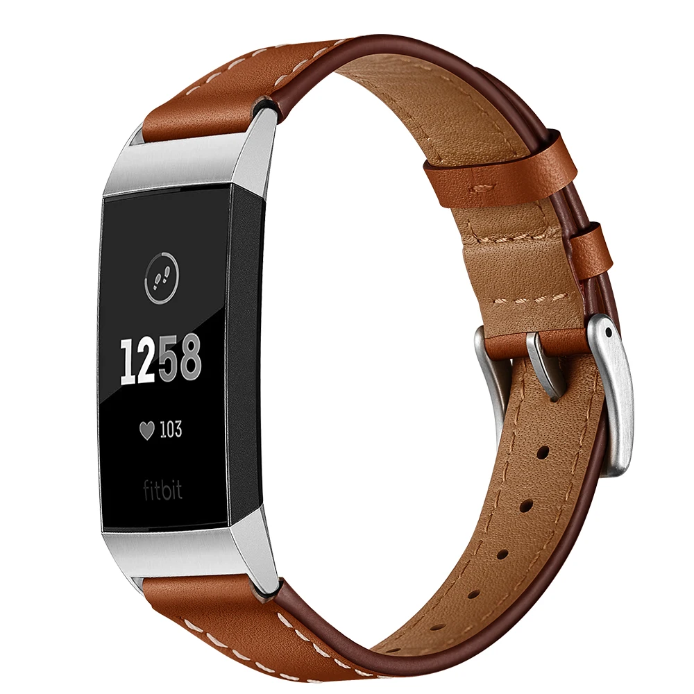 Кожаный ремешок для браслета Fitbit charge 2 кожаный ремешок для Fitbit charge 3 ремешок умный Браслет Смарт-часы ремешок на запястье
