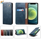 Однотонные Роскошные Ретро чехлы для iPhone 13 Pro Max Mini с карманом для карт, невидимой подставкой, Водонепроницаемые кожаные чехлы для телефона