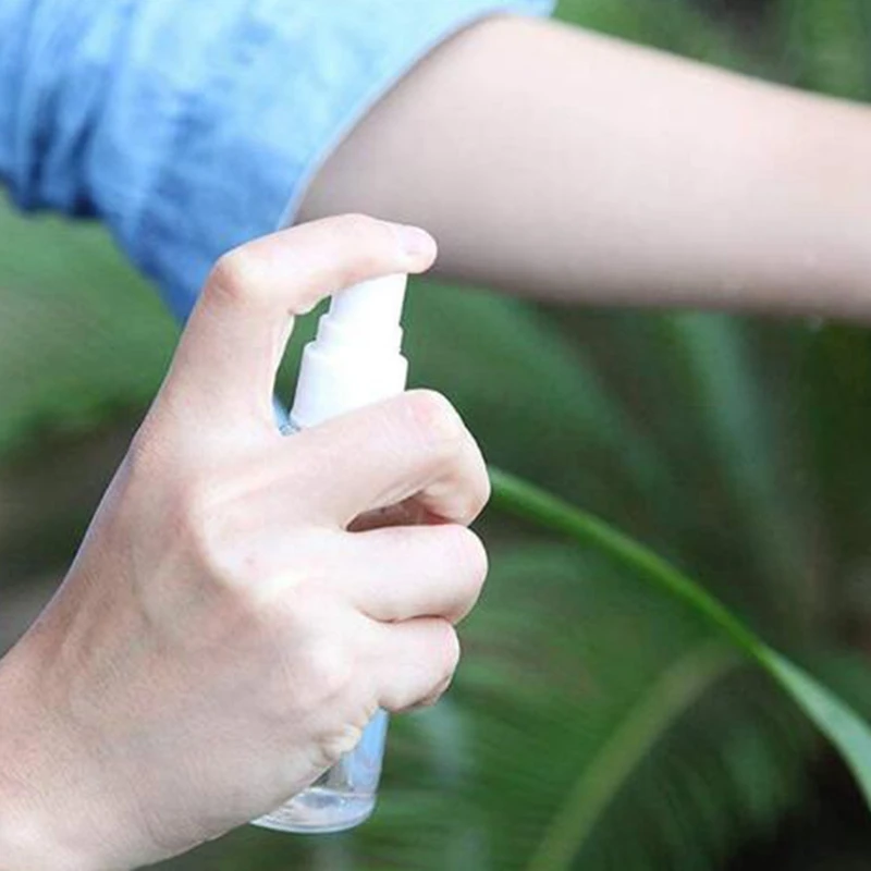 

10Pcs Transparent Empty Spray Bottles 2 Oz Plastic Mini Refillable Container Empty Cosmetic Containers