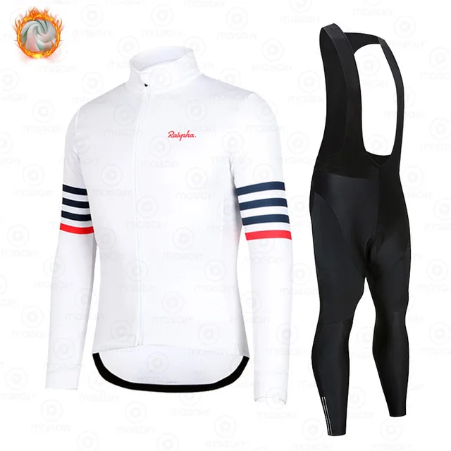 

Ralvpha Cycling Jersey Set 2020 Pro Team Winter Fleece Bicycle Clothing MTB Bike Wear Bib Pants Ropa Ciclismo Triathlon Suits