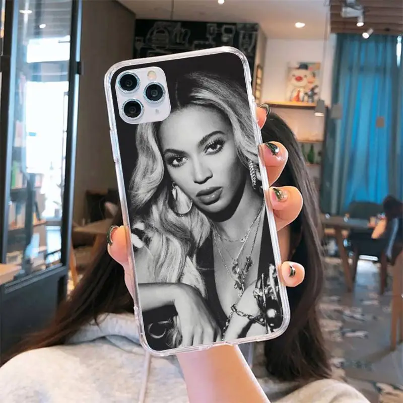 

Beyonce Phone Case Transparent soft For iphone 5 6 7 8 11 12 s c se plus mini x xs xr pro max cover shell funda