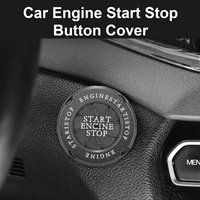 car engine start stop button cover auto ignition switch rotatable protection cap interior decoration accessory decor sticker