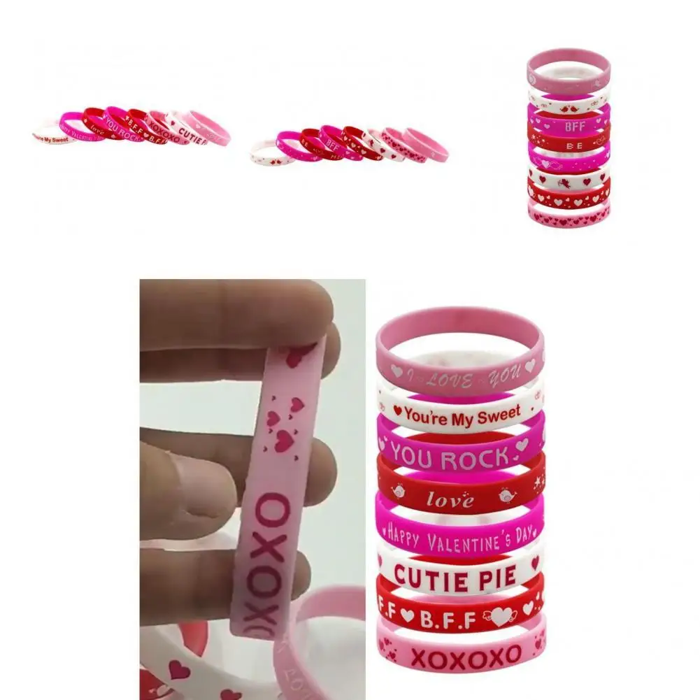 

Легкий удобный праздничный браслет с романтическими английскими буквами