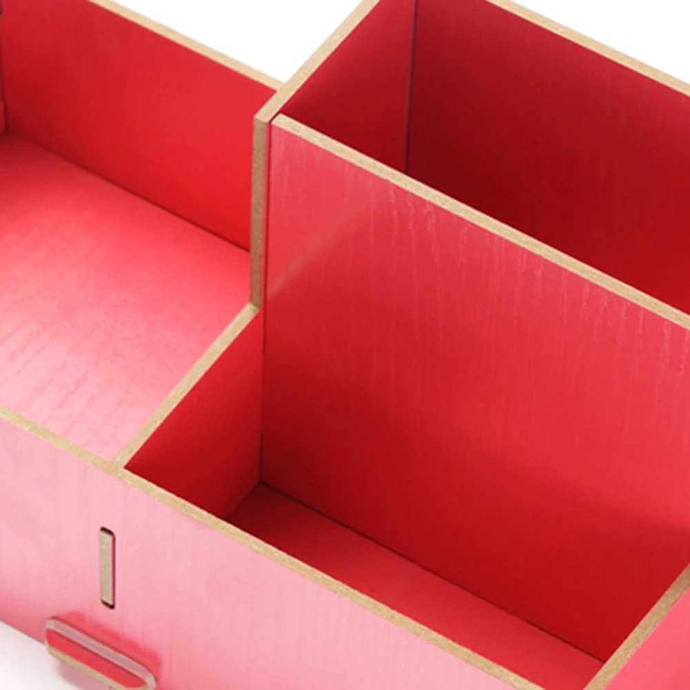 Деревянный ящик для хранения DIY держатель ручек органайзер косметики дома и