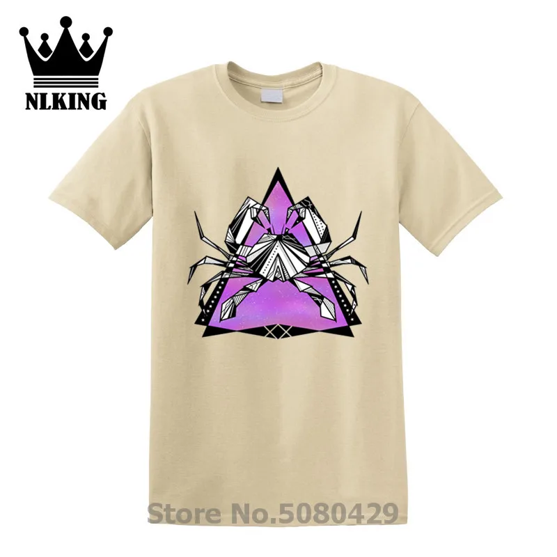 Cancer crab zodiac sign hipster music Tees Cotton Banana Hair Goku t shirt men Print T-Shirt 2019 Sleeve 3XL anime O-Neck Funny | Мужская