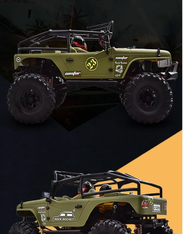 CJ10-18-RTR ролик 1/10 RC автомобиль рок ракета-щеткой мощность
