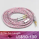 LN007586 16 Core с серебряным OCC из бескислородной меди, Смешанная плетеный кабель для Philips Fidelio X3 Onkyo A800 наушников 3,5 мм булавки гарнитура