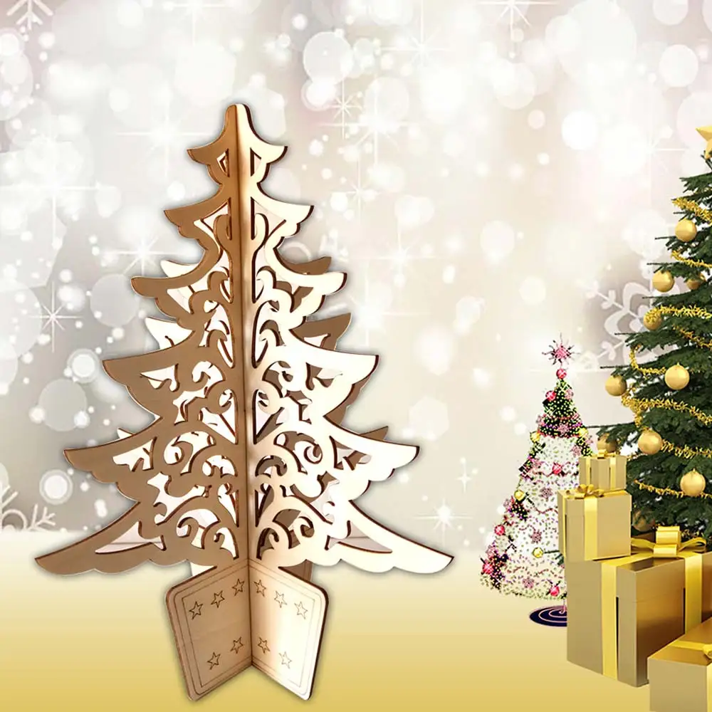 4 стиля милые рождественские деревянные украшения в виде оленя новогодние