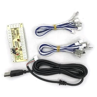 2x zero delay usb encoder to pc games for arcade sanwa joystick kits parts use on 5 pin roker and 2 8mm buttons interface