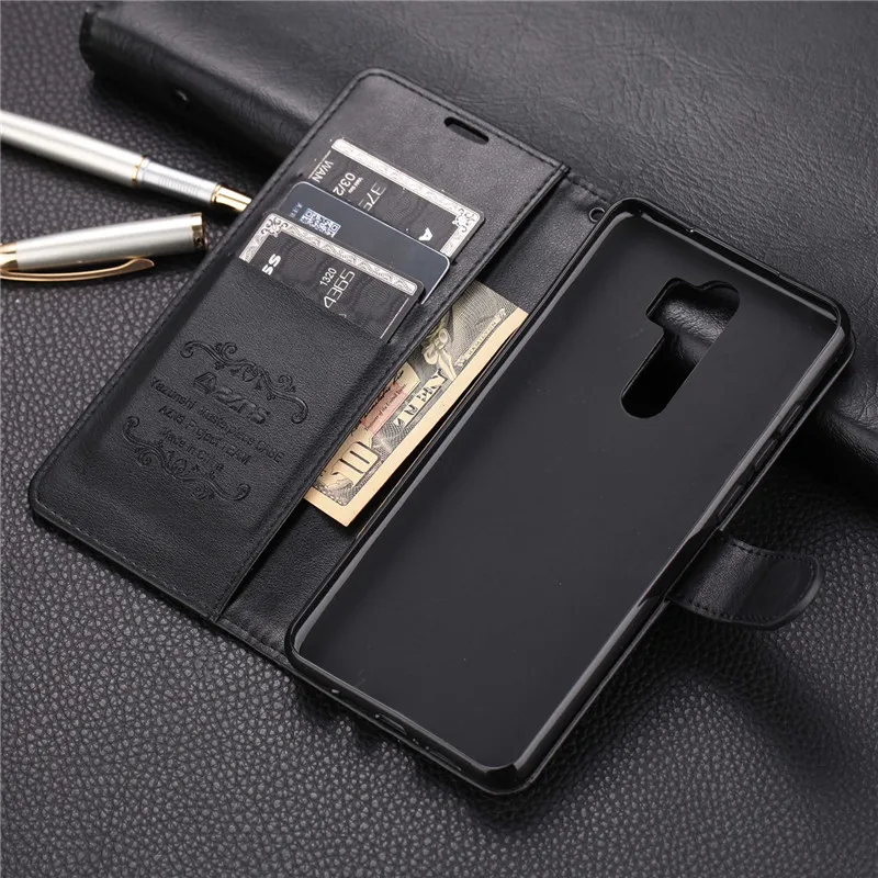 Для Xiaomi Redmi Note 8 Pro Чехол из искусственной кожи с подставкой Чехол книжка флип стильные чехлы для телефона для Redmi Note 8 Pro Мягкий ТПУ задняя крышка