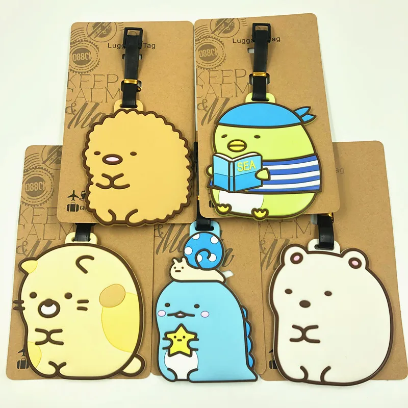 IVYYE Sumikko gurashi аниме аксессуары для путешествий багажная бирка на чемодан ID адреса