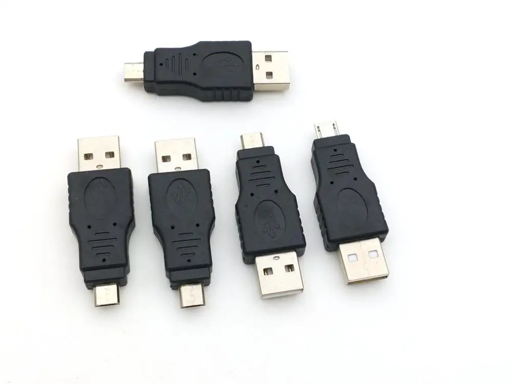 5 шт. Новый USB 2 0 A штекер к Micro контактный разъем адаптера|male plug|male malemale to male |