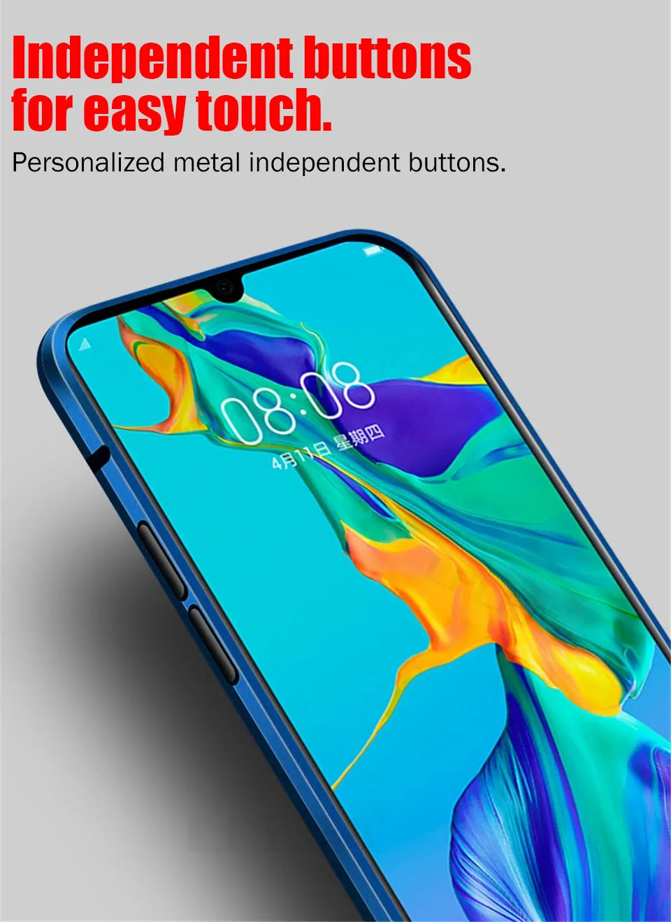 Магнитный адсорбционный металлический чехол для huawei P30 Pro P20 Lite P Smart, Задняя стеклянная крышка для mate 10 Lite 20 Pro Honor 10 Lite