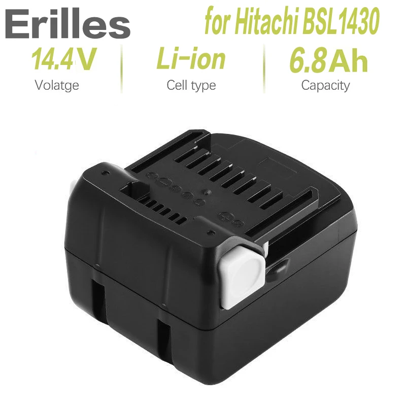 6800mAh 14 4 V литиевая аккумуляторная батарея для Hitachi BSL1430 v BSL1415 C14DSL CD14DSL CJ14DSL