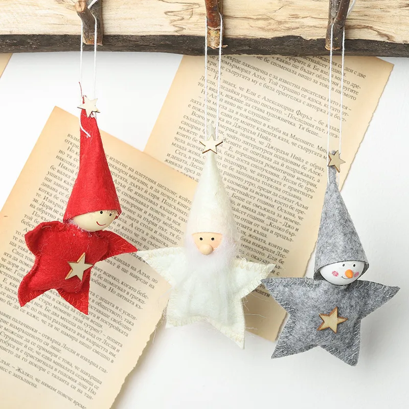 Noel Рождество Девочка Мальчик Куклы Орнамент с рождественской елкой Navidad Noel Deco рождественские украшения для дома год подарок для детей