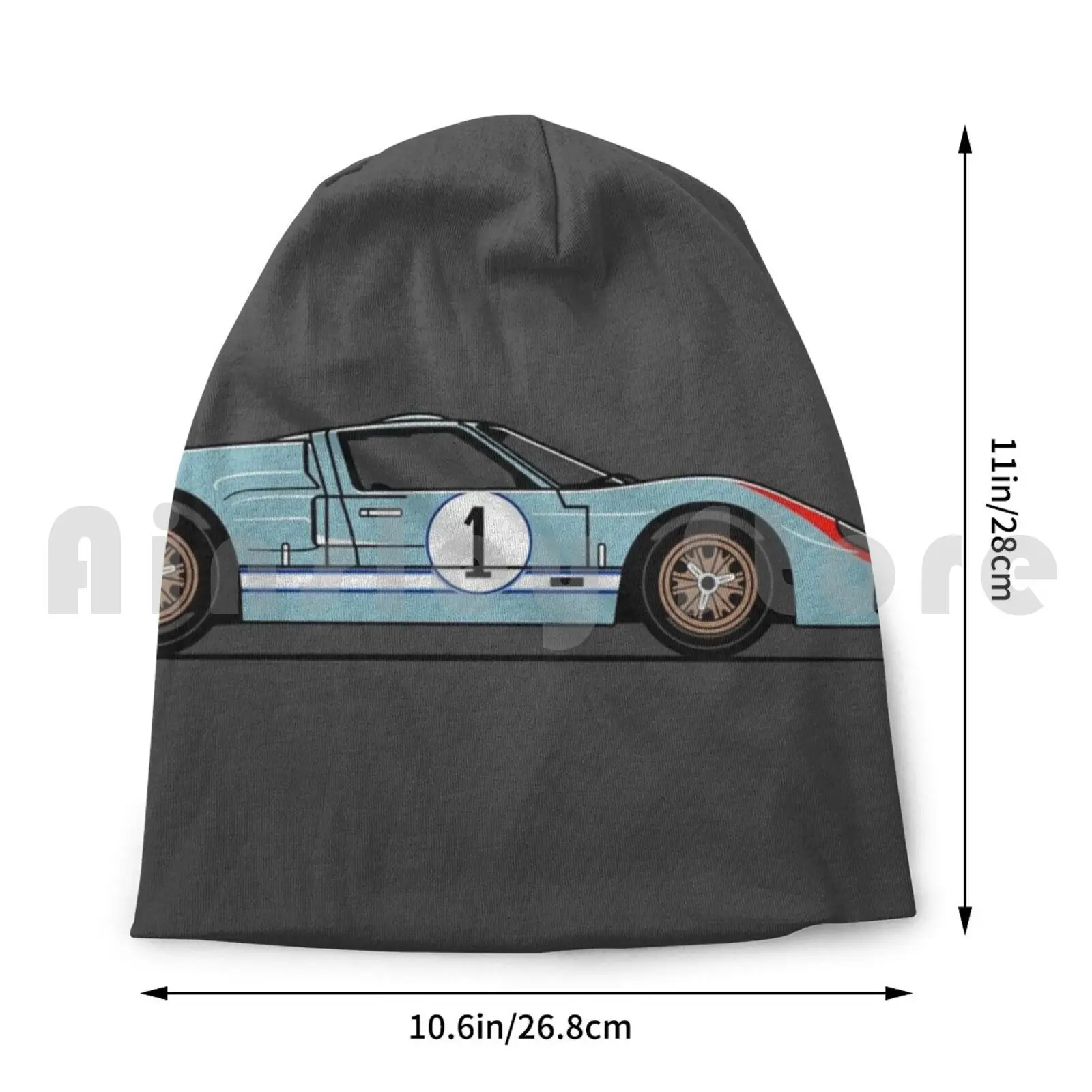 Шапка-бини Gt40 с гоночными машинками вязаная шапка в стиле хип-хоп артикул V8