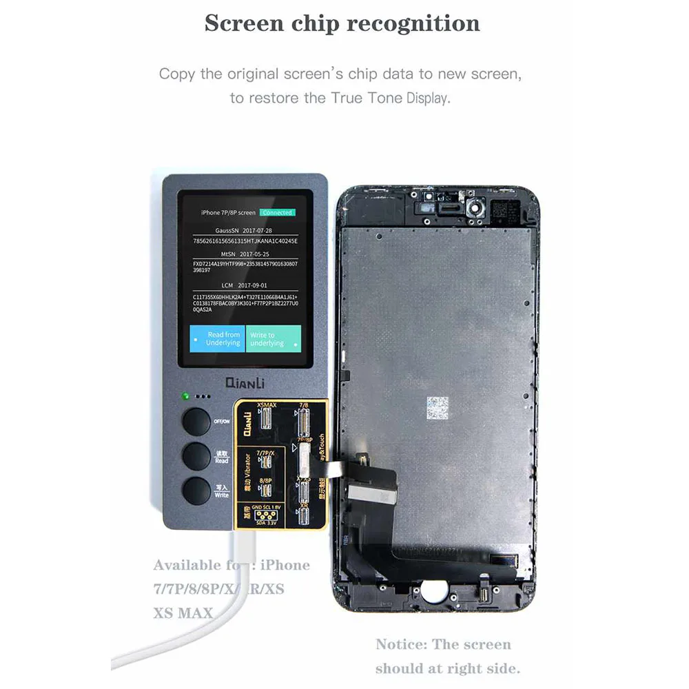 Программатор iCopy Plus для ремонта iPhone ЖК экран оригинального цвета XR XSMAX XS 8P 8 7P 7