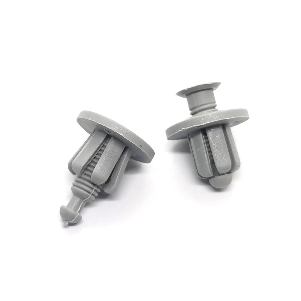 

100Pcs Auto Floor Molding Fasteners Rivet Fender Door Panel Trim Gray Clip
