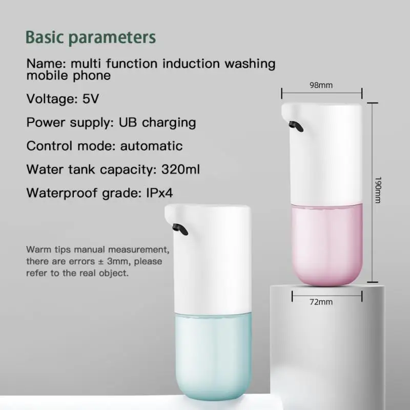 

Touchless Automatic Soap Dispenser Alcohol Sprayer Induction Sterilizer Contactless Hand Infrared Sensor Foam Sanitizer