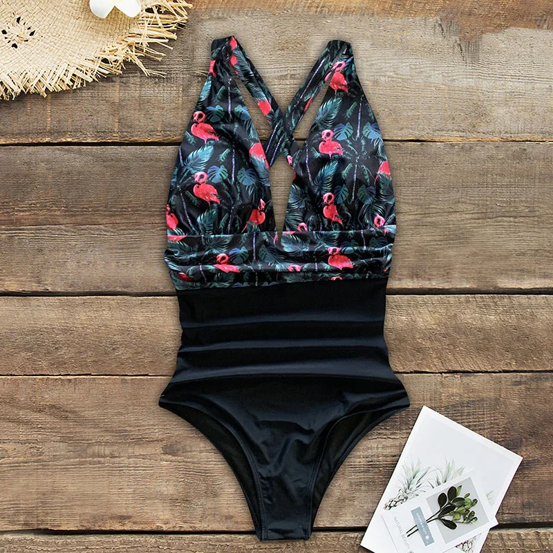 Новинка 2021 сексуальный цельный купальник женский Монокини пуш ап боди бандажный