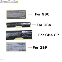 1pcs for gba gba sp gbc game console new lables back stickers replacement for gameboy advance sp color