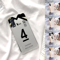 haikyuu unifom phone case transparent for vivo x 60 50 30 27 23 21 20 9 pro plus s i soft tpu clear mobile bags