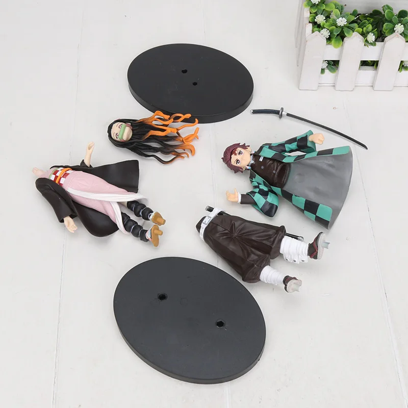 16 см японского аниме демон убийца Kimetsu no Yaiba фигурка Kamado Tanjirou Nezuko ПВХ фигурка модель воина Фигурки игрушки подарки