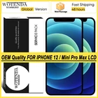 Оригинальный ЖК-дисплей OEM для iPhone 12 Mini Pro Max, сенсорный экран с дигитайзером в сборе, запасные части с сервисным пакетом