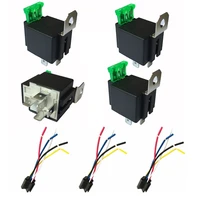 3pcs electronic relay automotive relays with insurance film car fuse for 5pin dc 12v24v 30a car relay harness holders