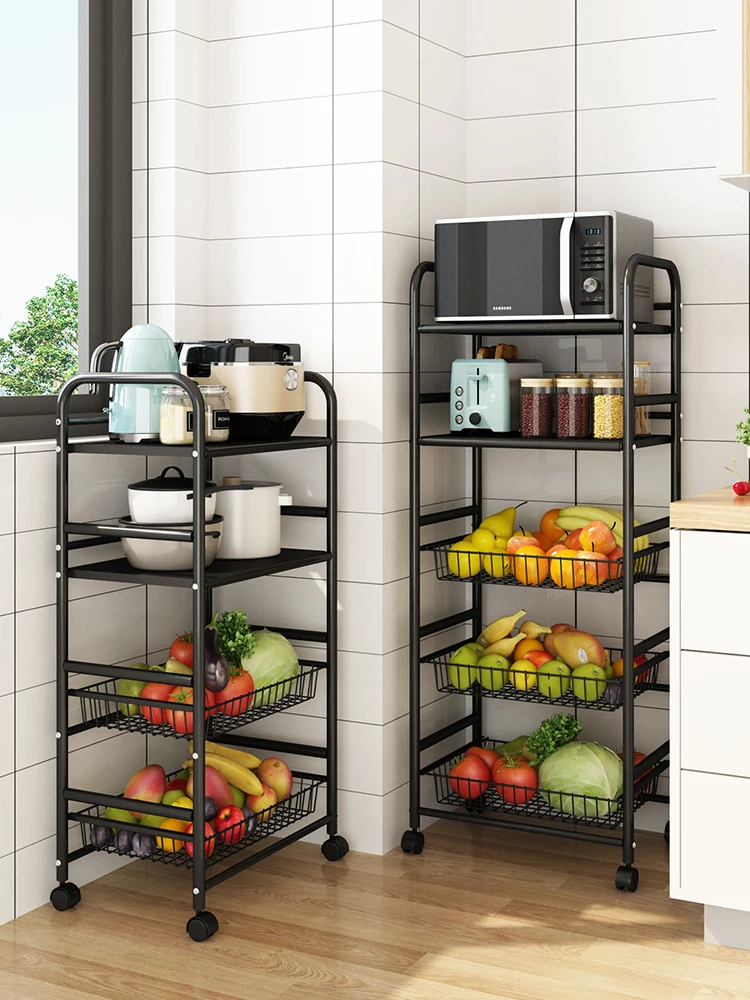 

Drawable Kitchen Vegetable Basket Storage Rack Fruit and Vegetable Storage Basket Multi-Functional Storage Rack